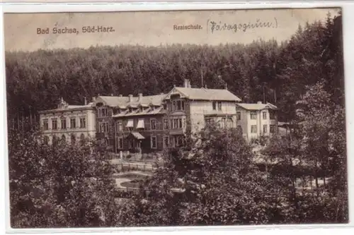 09303 Ak Bad Sachsa Süd-Hartz Realschule vers 1920