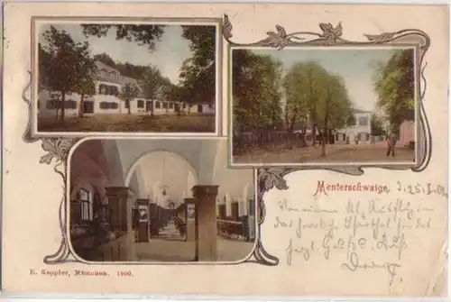 09283 Multi-image Ak Menterswaige à Munich 1902