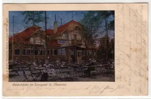 09278 Ak Chemnitz Waldschunke im Zeisigwald 1905