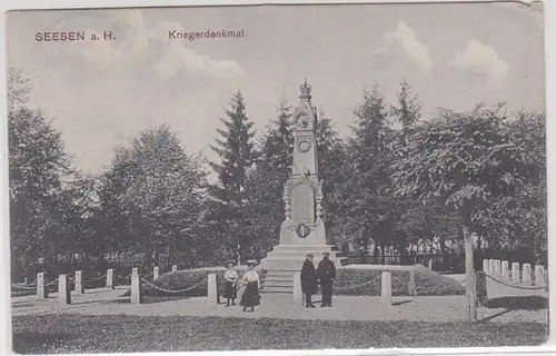 09266 Feldpost Ak Seesen am Harz Kriegerdenkmal 1914