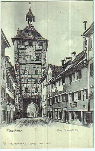 09259 Ak Konstanz das Schnetztor um 1900