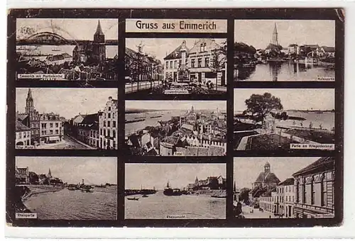 09254 Salutation multi-image Ak d'Emmerich 1922