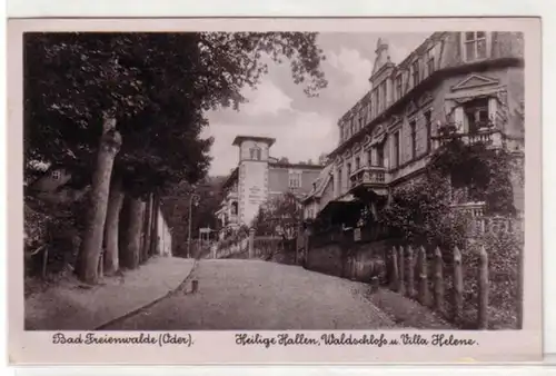 09247 Ak Bad Freienwalde Oder Villa Helene um 1940
