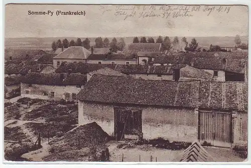 09237 Poste de terrain Ak Somme-Py (France) 1916