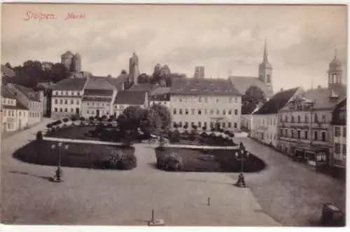 09224 Ak Stolpen en Sachsen Markt 1906