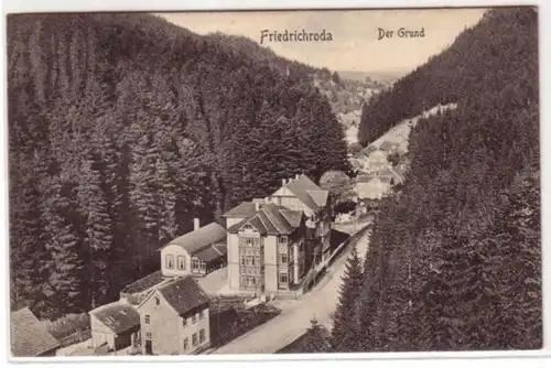09221 Ak Friedrichroda le fond 1909