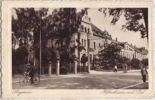 09213 AK Siegmar Hoferstrasse mit Post um 1920