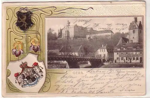 09192 Passe partout Plage Ak Gera Château d'Osterstein 1915