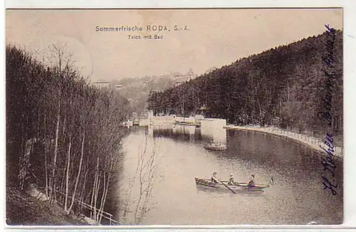 09179 Ak La fraîcheur d'été Roda étang avec salle de bains 1908