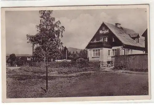 09168 Ak Ober-Schreiberhau Riesengebirge Landhaus Bergheil um 1930