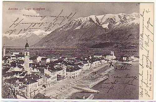 09146 Ak Ascona (Schweiz) am Lago Maggiore 1903