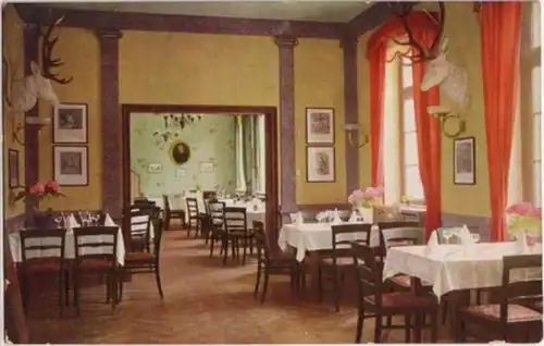 09132 Ak Hotel Jagschloss Niederwald bei Rüdesheim 1925