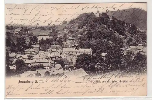 09131 Ak Sonneberg Sachsen Meiningen Vue de la Friedrichshöhe 1904
