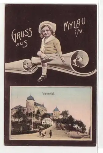 09129 Enfants Ak Gruse de Mylau dans le Vogtland vers 1910