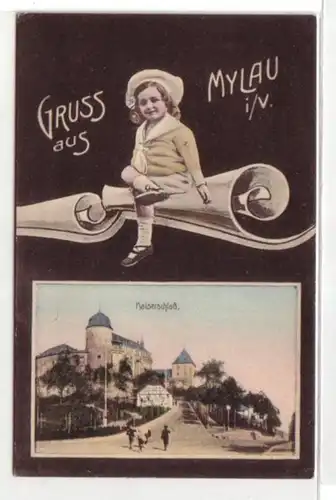 09129 Kinder Ak Gruss aus Mylau im Vogtland um 1910