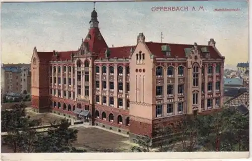 09122 Ak Offenbach am Main Mathildenschule 1913