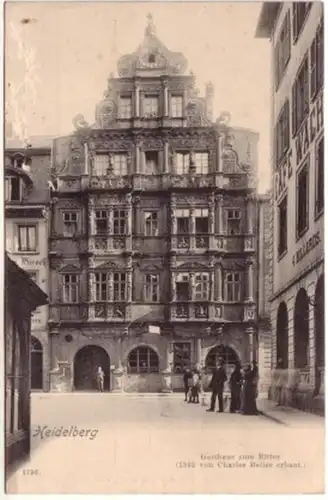 09117 Ak Heidelberg auberge pour chevalier vers 1910
