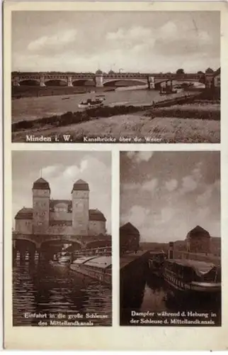 09116 Multi-image Ak Minden in Westphalie 1933