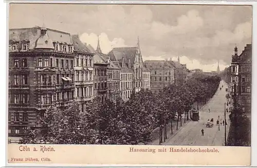 09101 Ak Cologne am Rhein avec l'université de commerce vers 1900