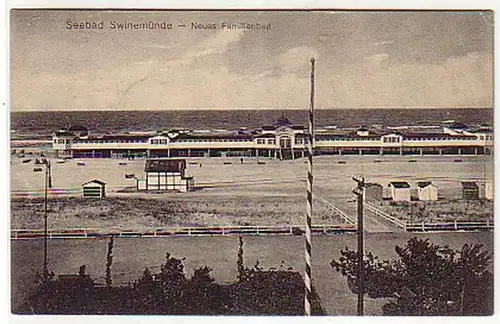 09097 Feldpost Ak Seebad Swinemünde 1917