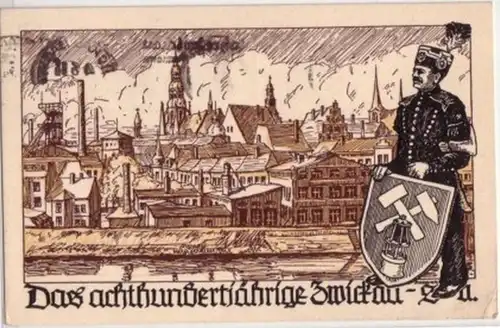 09051 Bergbau Ak 800 Jahre Zwickau in Sa. 1935