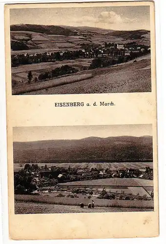 09021 Mehrbild Ak Eisenberg an der March 1943