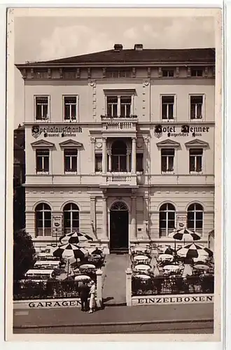 09018 Ak Hotel Restaurant "Denner" Heidelberg um 1940
