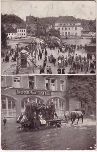 09015 Ak Greiz Hochwasser Katastrophe 1924