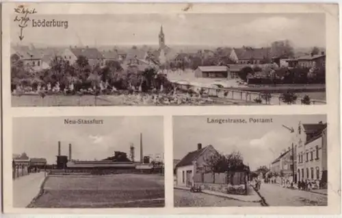 09014 Ak Löderburg Neu-Stassfurt Langestrasse 1910