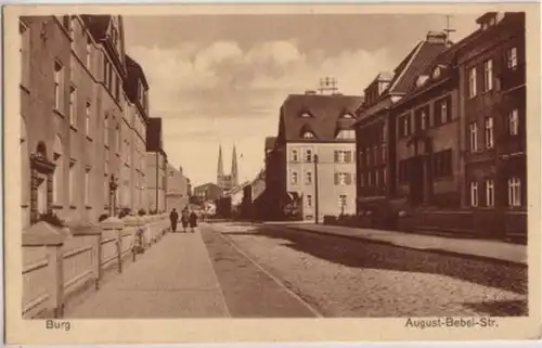 09012 AK Burg b. Magdeburg August-Bebel-Strasse