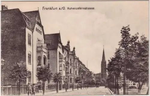 09004 Ak Frankfurt a.Ou Hohenzollernstrasse vers 1910