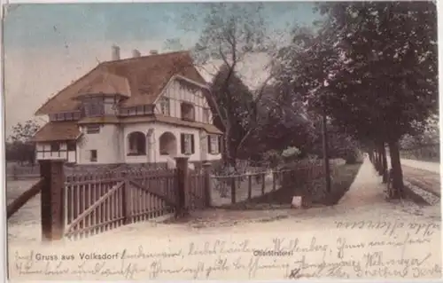 08982 Ak salutation de Volksdorf Oberförsterei 1905