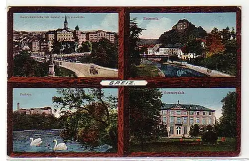 08980 Mehrbild Ak Greiz Stadtansichten 1913