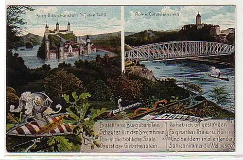 08950 Ak Halle a.S. Burg Giebichenstein um 1910