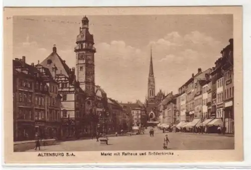 08948 Ak Altenburg Hôtel de ville et église de la Fraternité 1920
