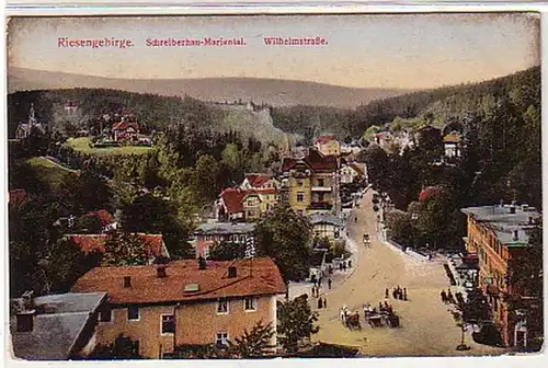 08946 Ak Schreiberhau Marienthal Wilhelmstraße um 1920