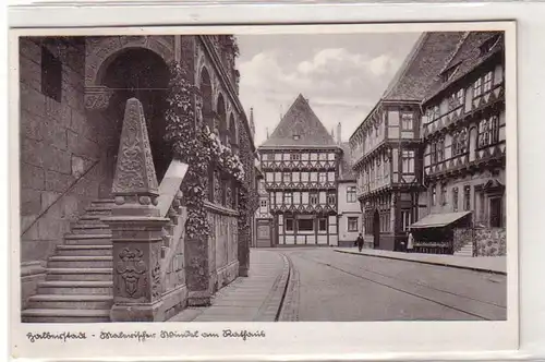 08915 Ak Halberstadt malerischer Winkel am Rathaus 1936