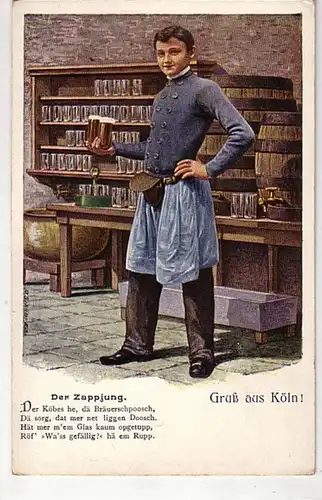 08857 Ak Gruß aus Köln "Der Zappjung" um 1900