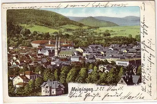 08852 Ak Meiningen Thuringe Vue totale 1903