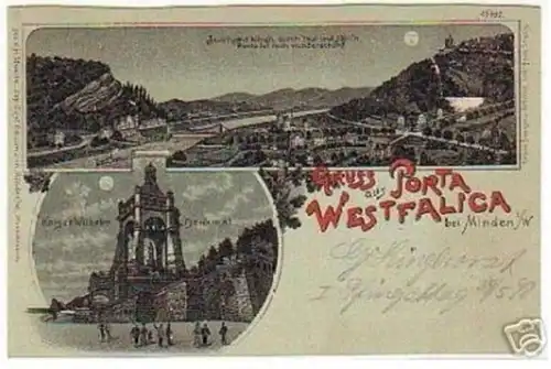 08799 Carte de la Lune Salutation de Porta Westtalica 1898