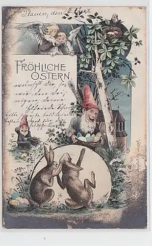 08774 Oster Ak Engel Zwerge Hasen 1901