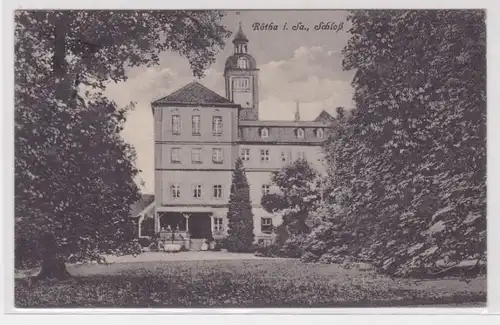 08750 Ak Rötha près de Leipzig Château 1928