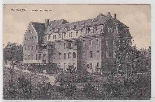 08743 Ak Wurzen neues Krankenhaus um 1910