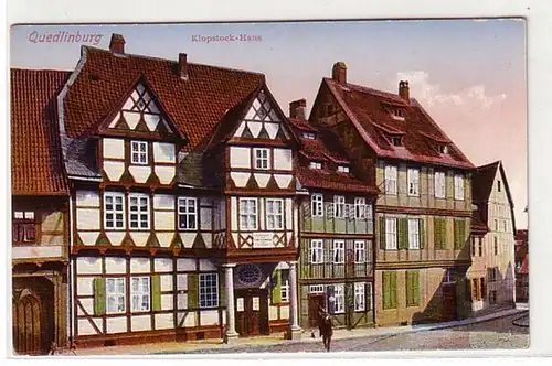 08734 Ak Quedlinburg Klopstock Maison vers 1920