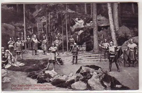 08701 Ak Wunsiedel Bergfestamt "Die Losburg" 1912
