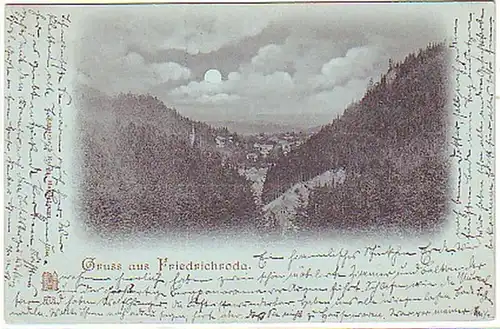08695 Carte de la Lune Salutation de Friedrichroda 1898