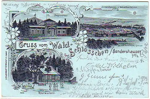 08690 Carte de la Lune Gris de Spezialhausen 1899