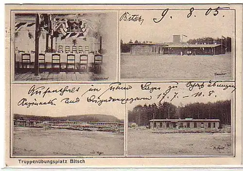08684 Mehrbild Ak Truppenübungsplatz Bitsch 1905