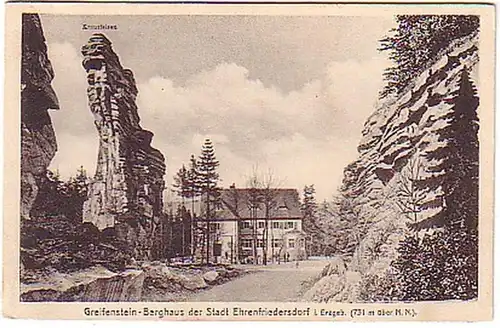 08671 Ak Greifenstein Berghaus bei Ehrenfriedersdorf