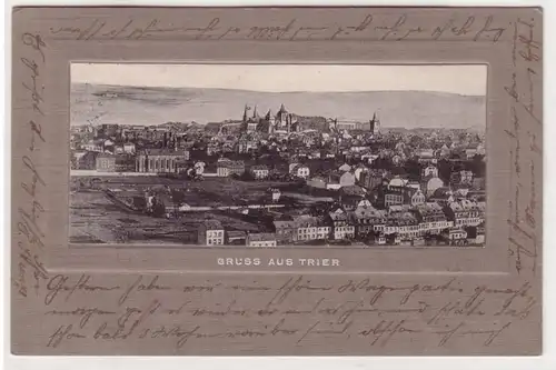08648 Ak Gruss aus Trier Totalansicht 1906